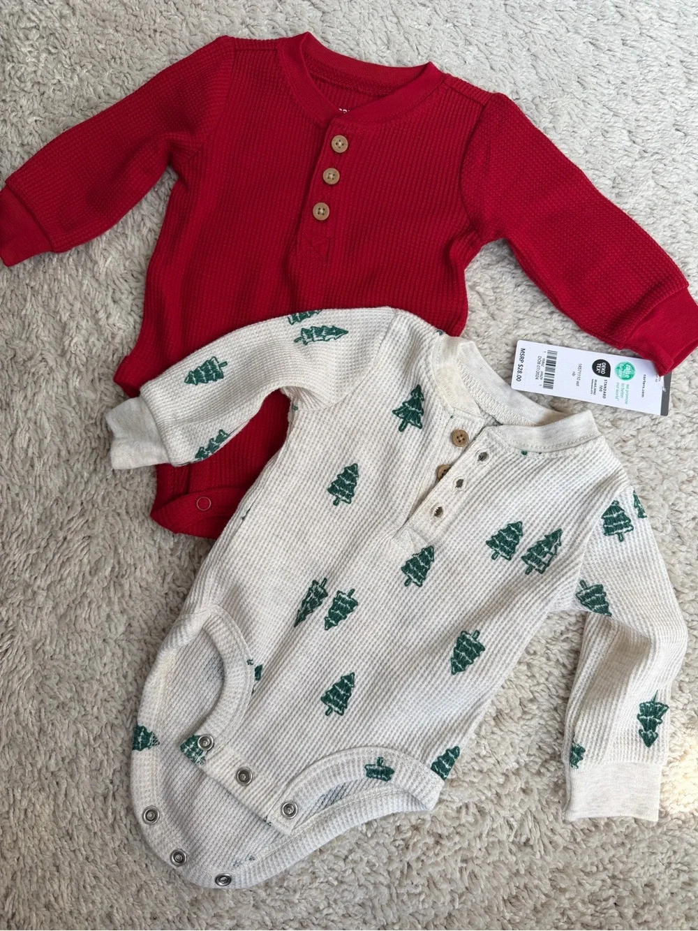 Carter’s Gender Neutral Long Sleeve Onesies